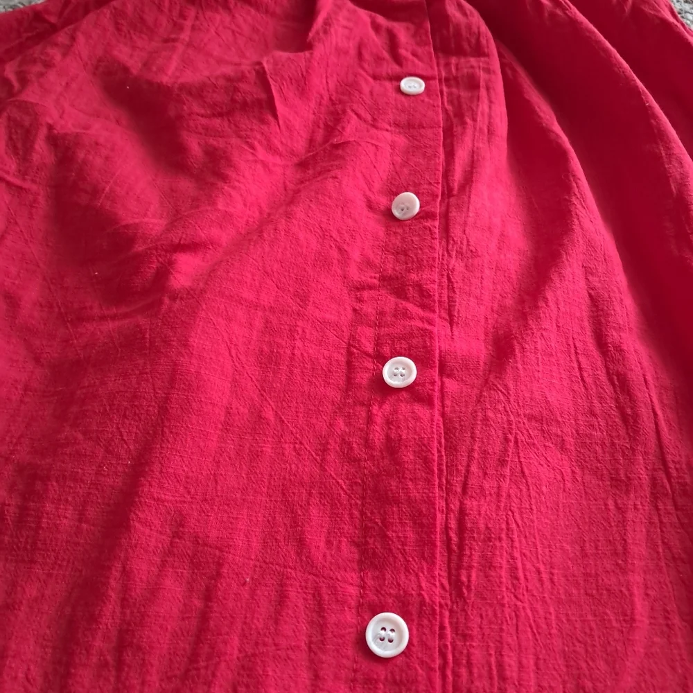 Adjustable spaghetti strap red dress - Picture 3 of 9